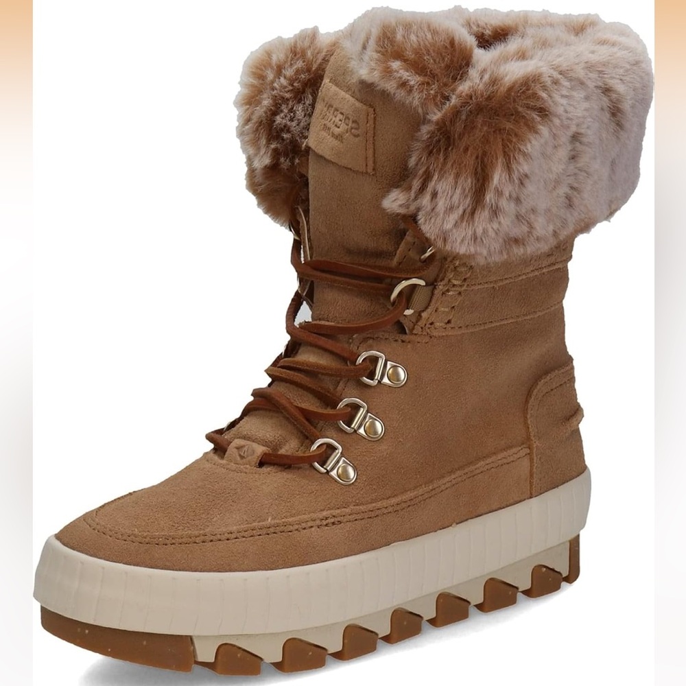 Sperry Women's Torrent Lace Up Tan Winter Boots